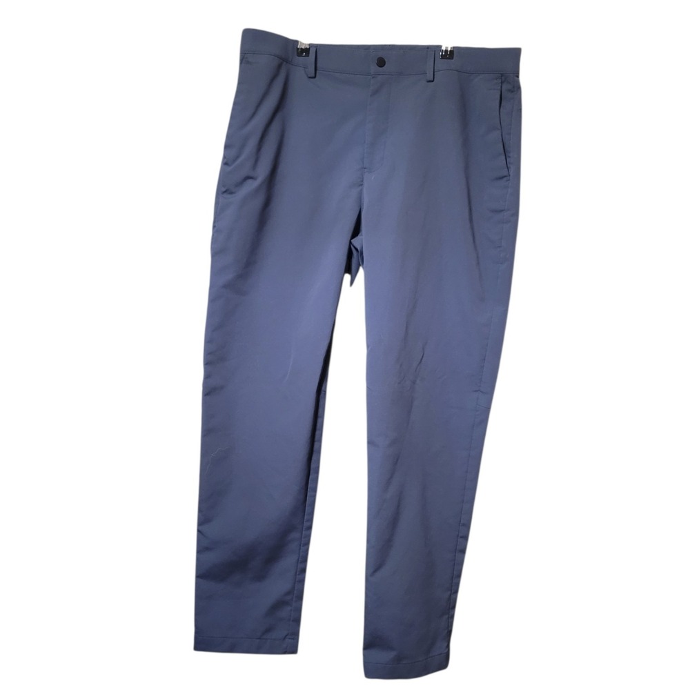 Banana Republic Men's Slim City Dress Pant 36x30 Mist Blue Navy Golf Preppy